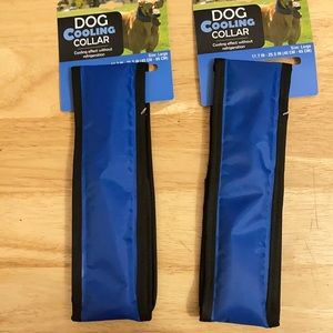 Two Medium dog cooling collars